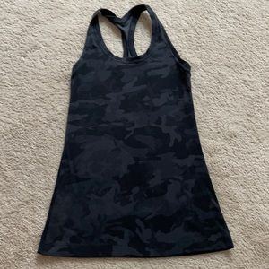Lulu Lemon Black Camo Tank